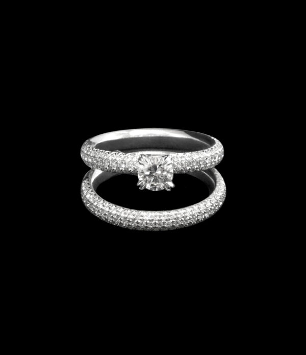 ENGAGEMENT AND WEDDING RING SET