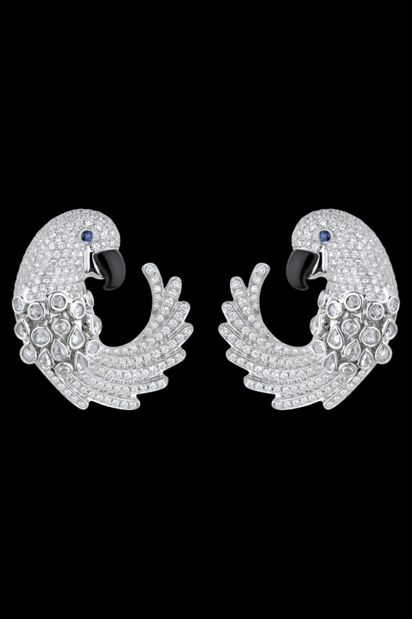 DIAMOND PARROTS EARRINGS