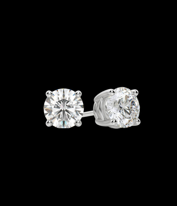 DIAMOND STUD EARRINGS 2 x 1.0 CT